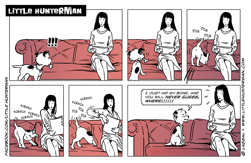 Little Hunterman Daily Cartoons 2014-02-27, Hide & Search