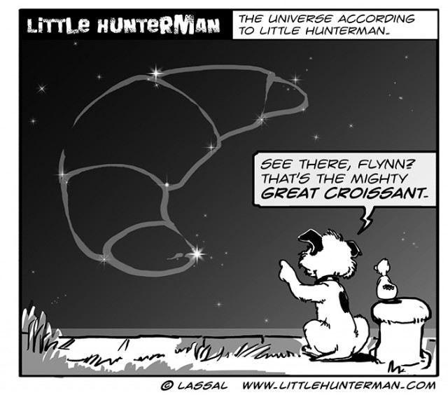 Little Hunterman Daily Cartoons 2013-12-04, The Mighty Great Croissant