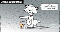 Little Hunterman Daily Cartoons 2014-03-18, Love wins